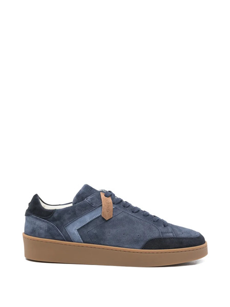 Canali Suede Panelled Sneakers - Blue 