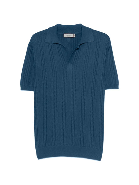 Canali Textured T-shirt - Blue 