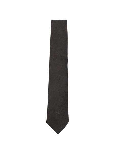 Canali Textured Tie - Brown 