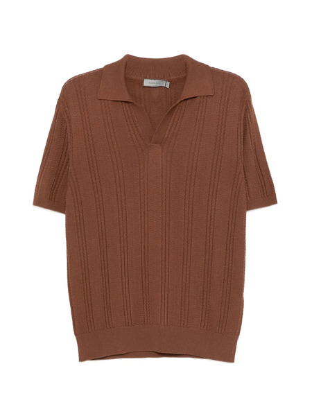  Canali Textured Top - Brown 