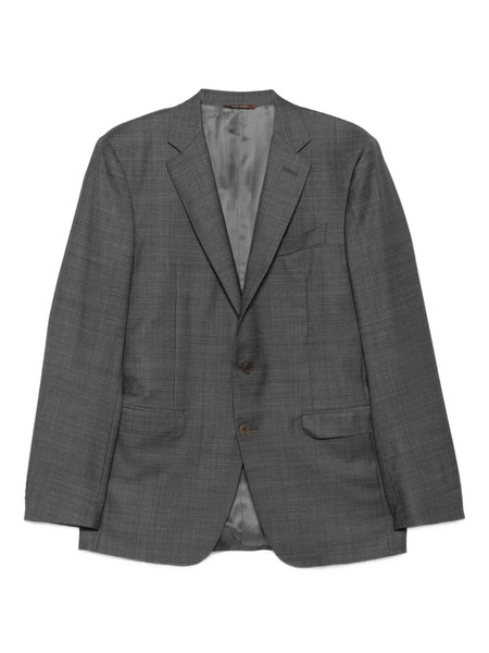  Canali Three-button Check Suit - Grey 