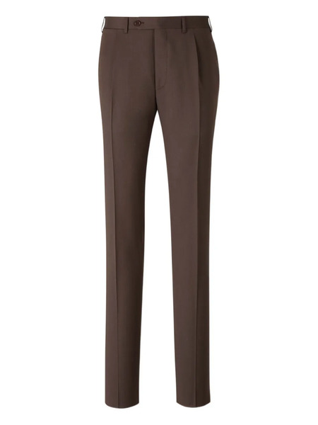  Canali Wide-leg Trousers - Brown 
