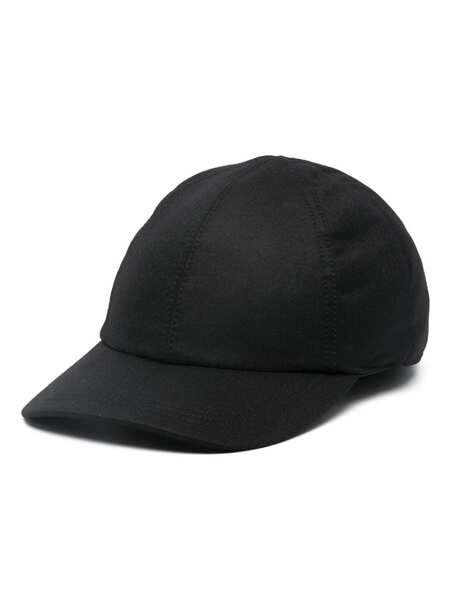  Canali Wool Baseball Cap - Black 