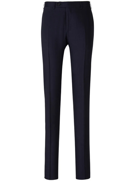  Canali Wool Tailored Trousers - Blue 