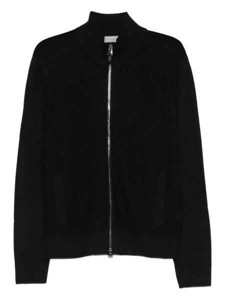 Canali Zip-up Cardigan - Blue 