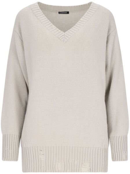  Canessa Distressed Sweater - Grey 