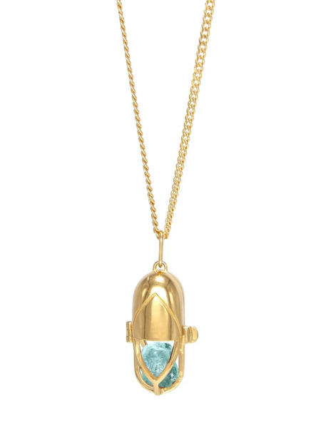  Capsule Eleven Aquamarina Statement-pendant Necklace - Gold 