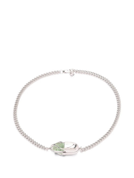  Capsule Eleven Capsule Crystal Amethyst Necklace - Silver 