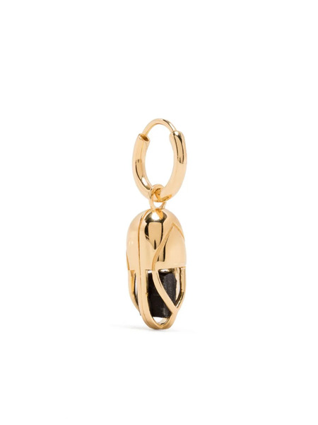  Capsule Eleven Capsule Onyx Hoop Earring - Gold 