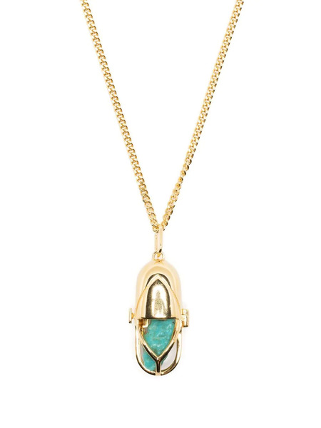  Capsule Eleven Capsule Turquoise Pendant Necklace - Gold 