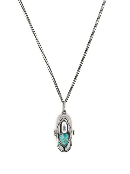  Capsule Eleven Capsule Turquoise Pendant Necklace - Silver 