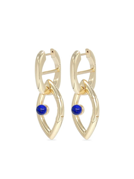  Capsule Eleven Eye Opener Chain Lapis-lazuli Earrings - Gold 