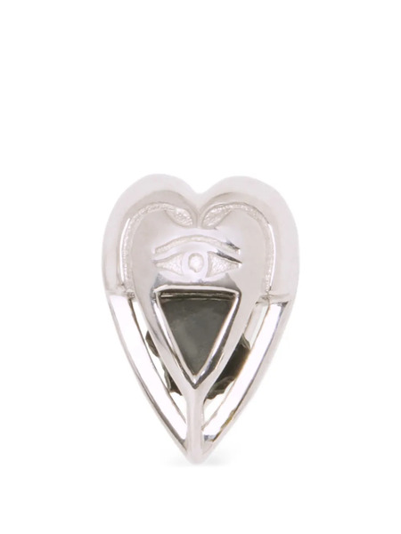  Capsule Eleven Heart-shape Stud Earrings - Silver 