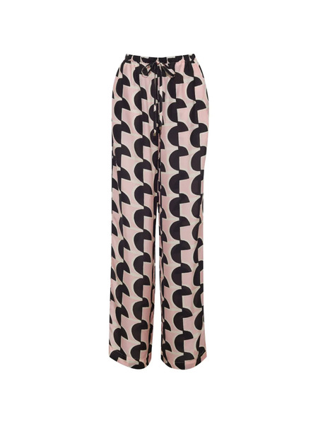  Cara Cara Girona Geometric-pattern Trousers - Pink 