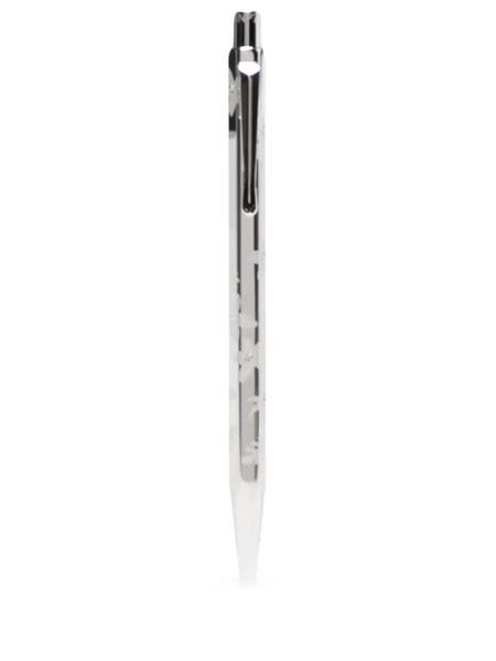  Caran D'ache Floral-pattern Ballpoint Pen - Silver 