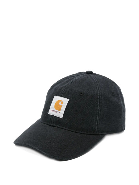  Carhartt Wip Canvas Logo-patch Baseball Cap - Black 