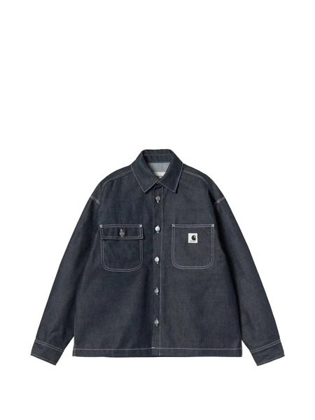 Carhartt Wip Contrast-stitch Denim Jacket - Blue 