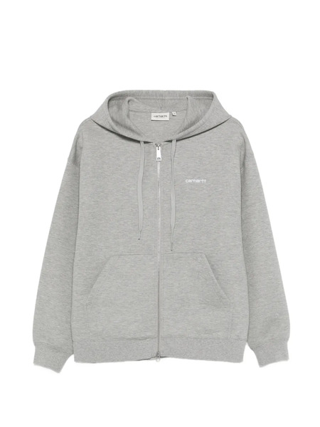  Carhartt Wip Drawstring Zip Sweatshirt - Grey 