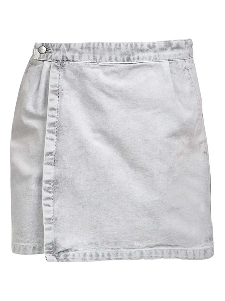  Carhartt Wip Emery Wrap-front Mini Skirt - Grey 