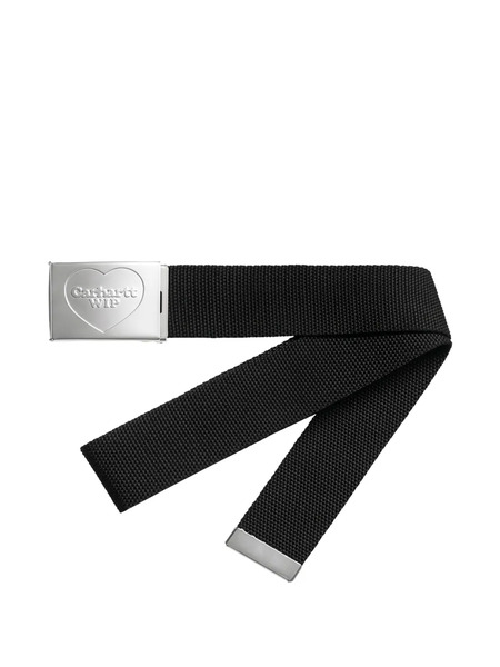  Carhartt Wip Engraved Logo Belt - Black 