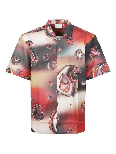  Carhartt Wip Graphic-pattern Shirt - Red 