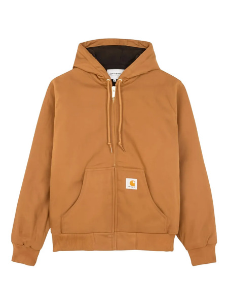  Carhartt Wip Logo-patch Hooded Jacket - Brown 