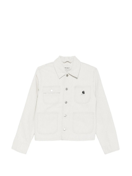  Carhartt Wip Mercer Chore Striped Denim Jacket - Neutrals 