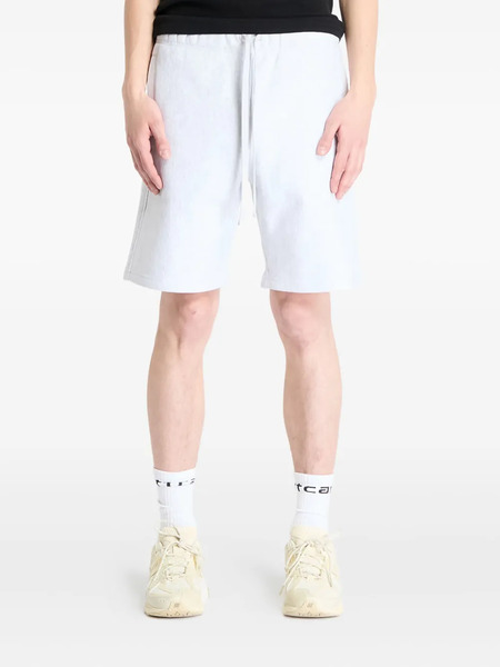  Carhartt Wip Script-logo Sweat Shorts - Grey 