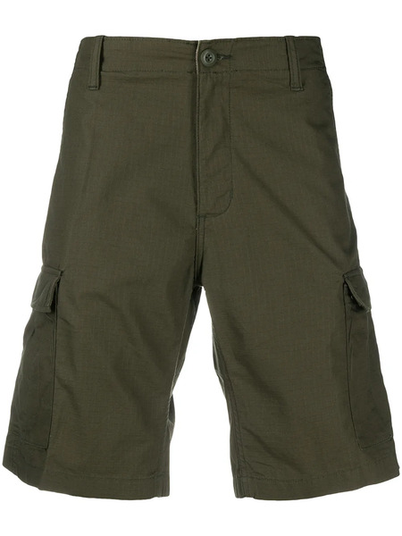  Carhartt Wip Side Logo Patch Shorts - Green 
