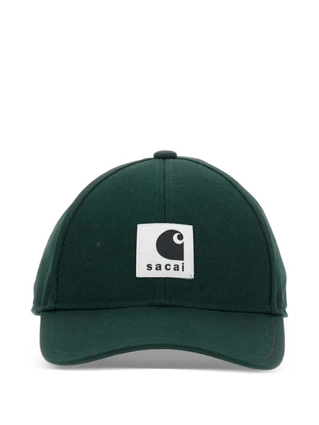  Carhartt Wip X Sacai Logo Patch Hat - Green 