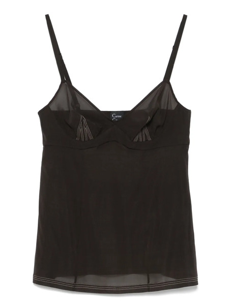  Carine Gilson Silk Camisole - Brown 