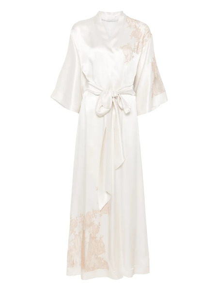  Carine Gilson Silk Robe - Neutrals 