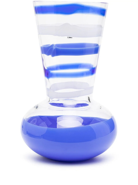  Carlo Moretti Geometric-shape Vase - Blue 