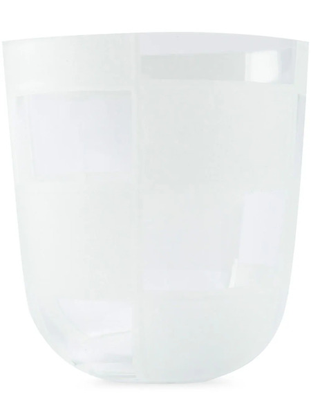  Carlo Moretti Small Grid Pattern Glass - White 