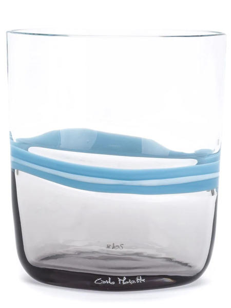  Carlo Moretti Striped Glass - Blue 