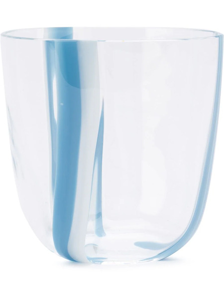  Carlo Moretti Two-tone Stripe Glass - Blue 