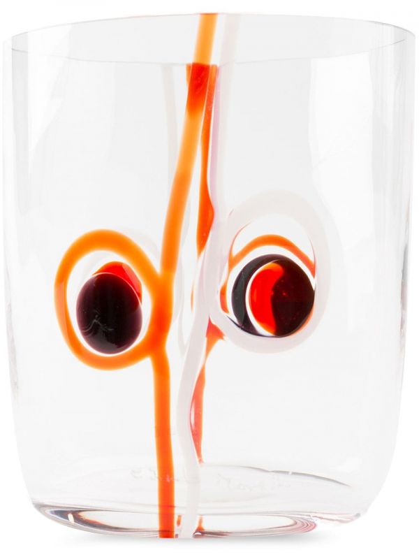  Carlo Moretti Water Glass - Orange 
