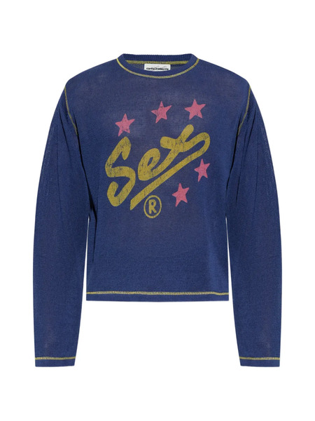  Carne Bollente Spell It Out Sweater - Blue 