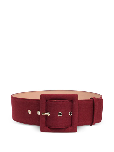  Carolina Herrera Faille Icon Belt - Red 