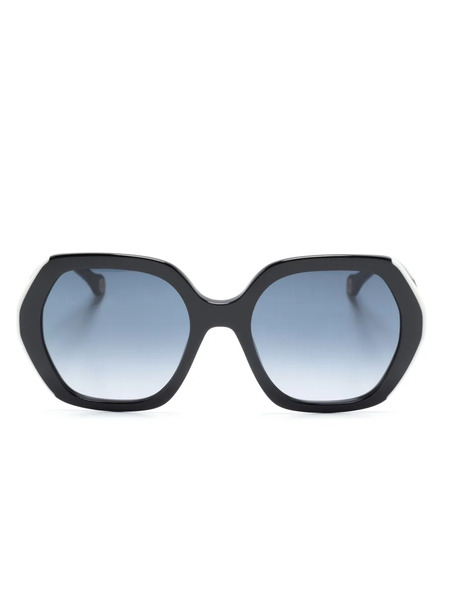  Carolina Herrera Oversized-frame Gradient Sunglasses - Black 