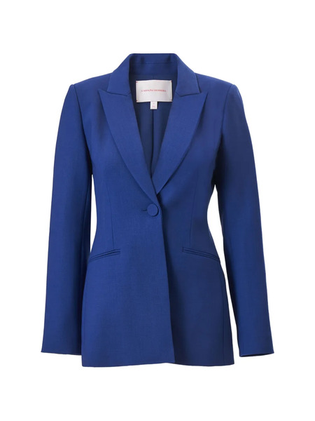  Carolina Herrera Single-breasted Lapel Jacket - Blue 
