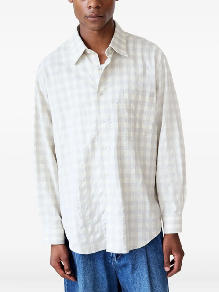  Carter Young Check-pattern Shirt - White 