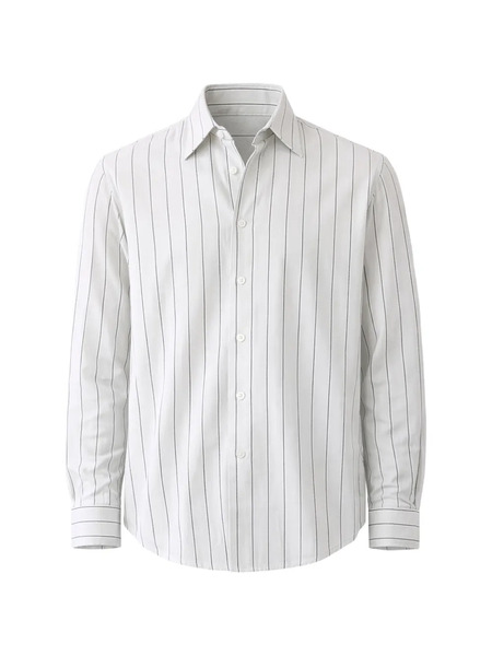  Carter Young Striped Shirt - White 