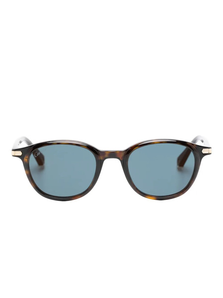 Cartier Eyewear Square-frame Sunglasses - Brown 