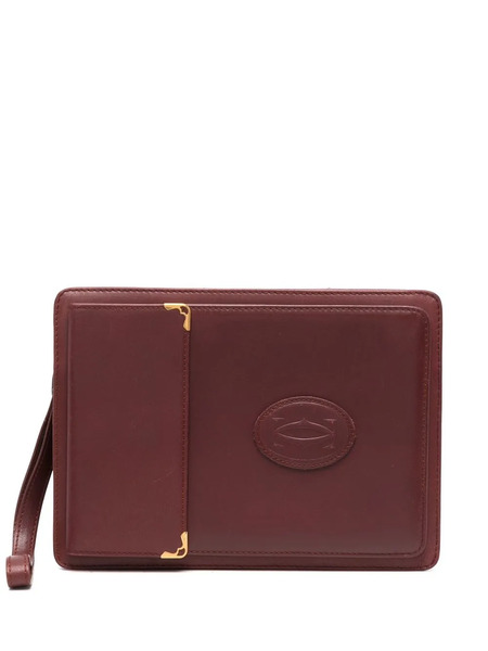  Cartier 2000s Pre-owned Leather Clutch Bag - Red 