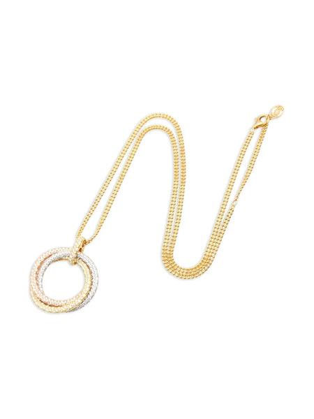  Cartier 2010s Trinity Diamond Necklace - Gold 
