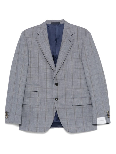  Caruso Checked Blazer - Grey 