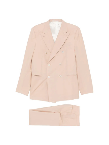  Caruso Double-breasted Suit - Neutrals 