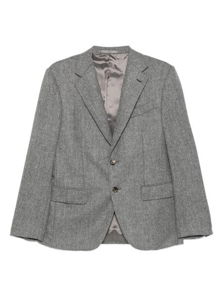  Caruso Herringbone Blazer - Grey 