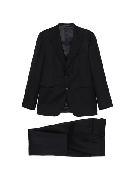  Caruso Notch-lapel Two-piece Suit - Blue 